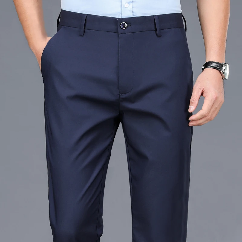 Male Smart Pants Stretchy Sports Men'