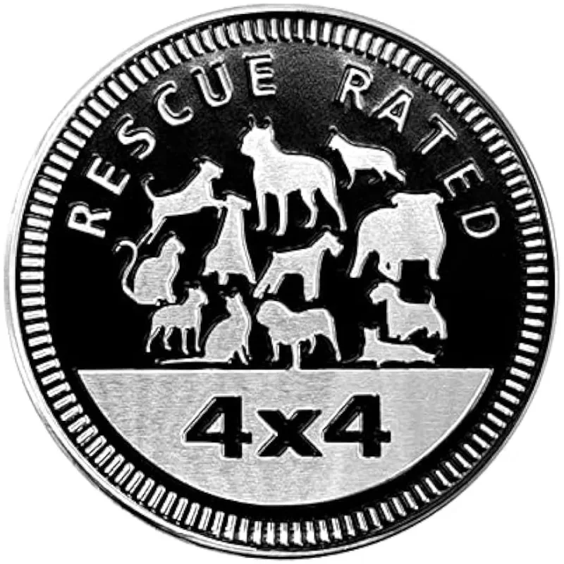 자동차 배지 데칼 스티커, 3D 금속 자동차 배지, 라운드 엠블럼 데칼, 4X4, 구조 배지