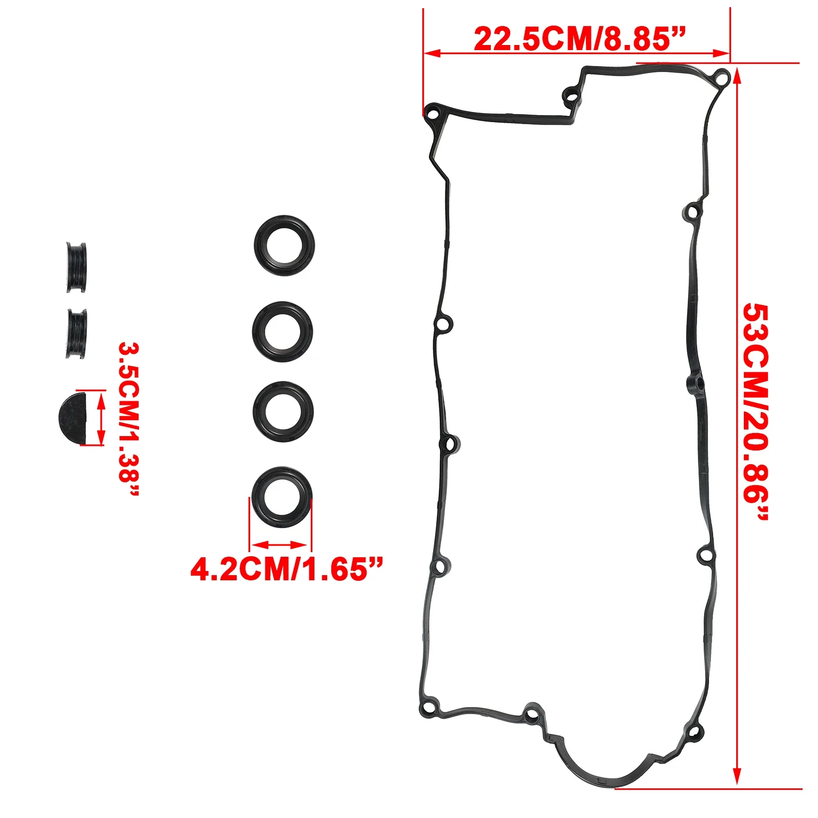 Engine Valve Cover Gasket 22441-23800 22441-23762 for Hyundai Elantra Tiburan Kia Spectra Highway Van 1.8L 2.0L DOHC 2000-2012
