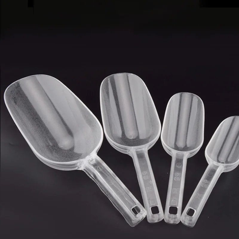 Thickened Acrylic Ice Scoops Transparant Ice Shovel Party Bar et Kitchen Gadget For Candy Dessert Grain Dry Goods Shovel