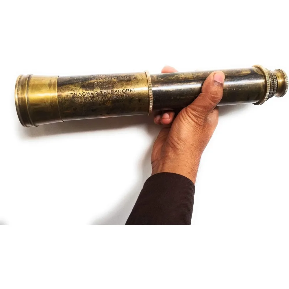 Rare Brass Telescope 1818 Tracker Spyglass Scope Replica Antique 32 inch Large Vintage Souvenir Home Accessories Home Decor images - 6