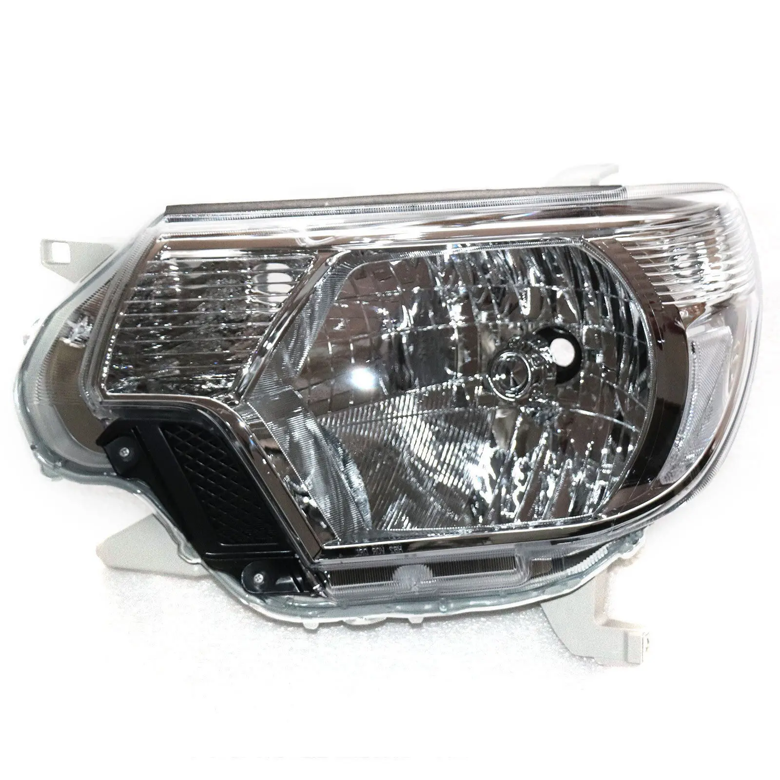 

Left Driver Side Chrome Housing Corner Headlight Headlamp for Toyota Tacoma Pickup 2012 2013 2014 2015 2.7L 4.0L TO2502213