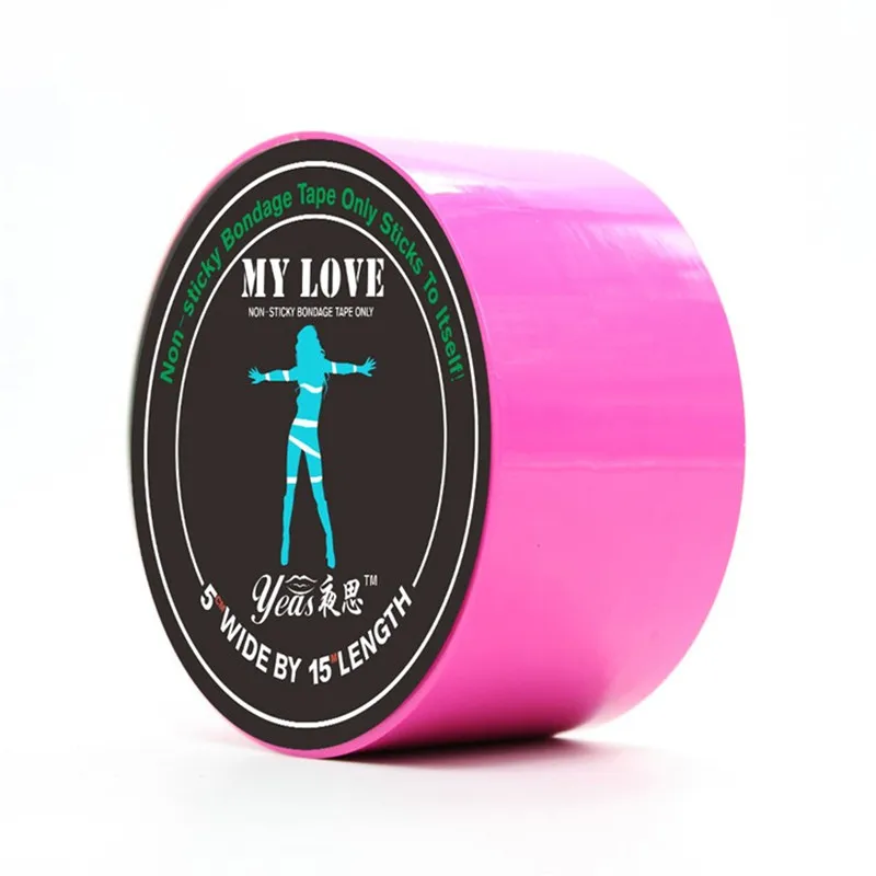 BDSM Bondage Electrostatic Adsorption Tape Skin Friendly Body Harness Tied Static Sex Toys 15M sex toys