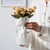 Modern Art Abstract Side Face Vase Head Ceramic Vase Dried Flowers Table Decoration Living Room Office Decoration Home Decor 2