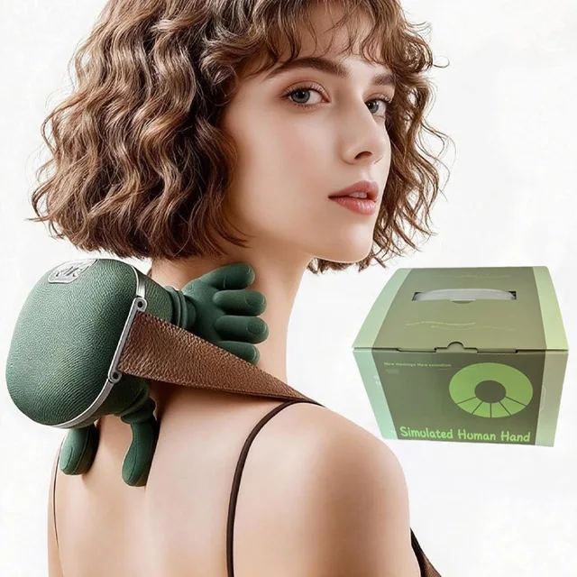2026 Bionic Finger Neck Shoulder Massager Wireless Neck Cervical Trapezius Kneading Massage Shawl Brushless Motor Neck massager 1