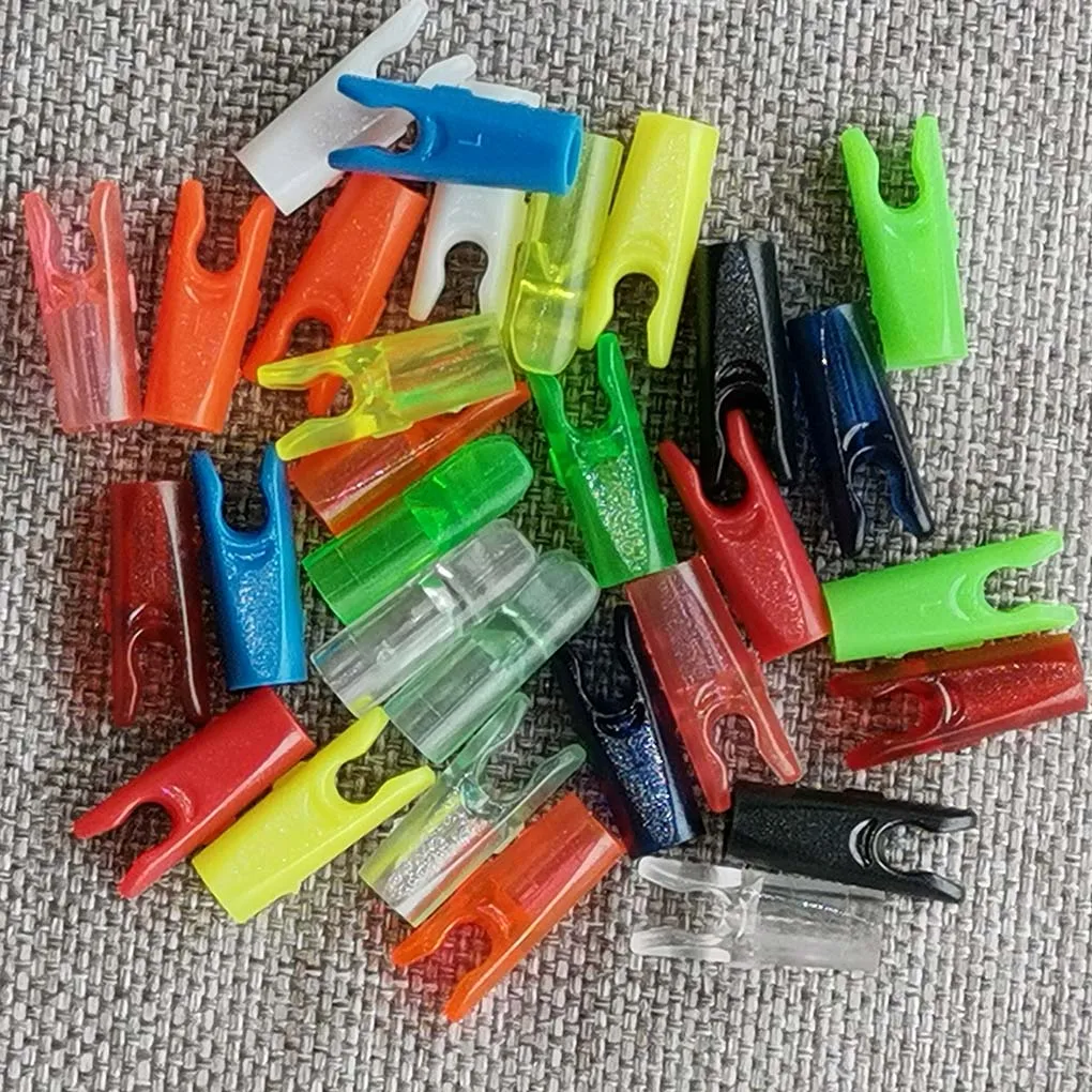 50pcs High Quality Plastic Arrow Pin Nocks Size S/L For ID4.2mm ID6.2mm ID3.2mm DIY Arrow Archery Accessory 3