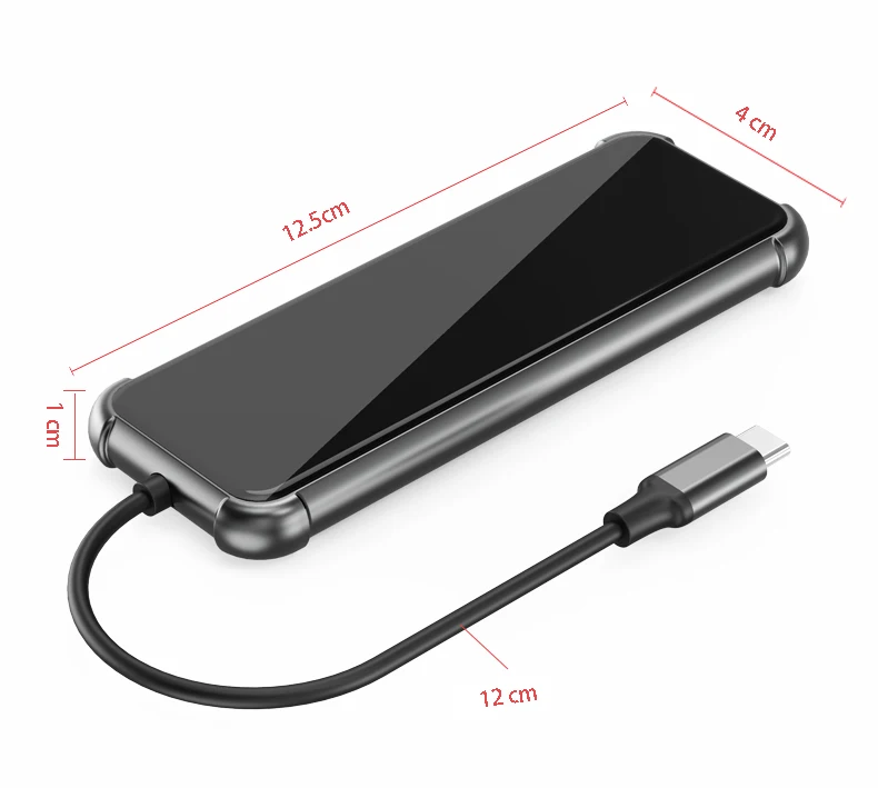 AIRSKY USB C Docking Sation to DP HDMI Adapter Hub for Huawei Samsung Mobile Phones Tablets PC Laptop TVs Projectors Monitors