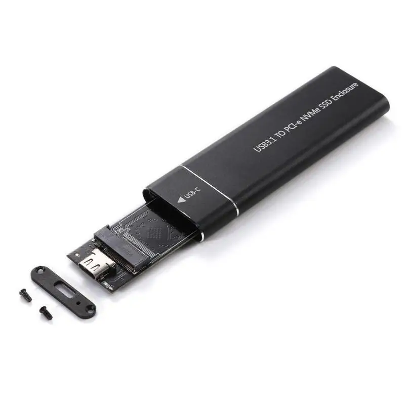 M.2 NVMe SSD External Box USB 3.2 Gen2 10Gbps Aluminum Housing Suitable For M.2 2230/2242/2280 NVMe PCIe SSD