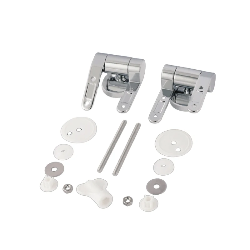 Stainless Alloy Toilet Seat Hinge Replacement Parts Mountings Fix Bathroom Accessories