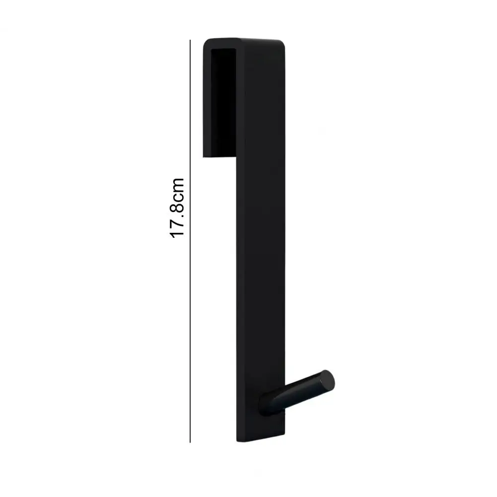 Acrylic Over The Door Hook No Drill Heavy Duty Kitchen Bathroom Clothes Towels Hats Coats Bags Storage Glass Shower Door Hanger