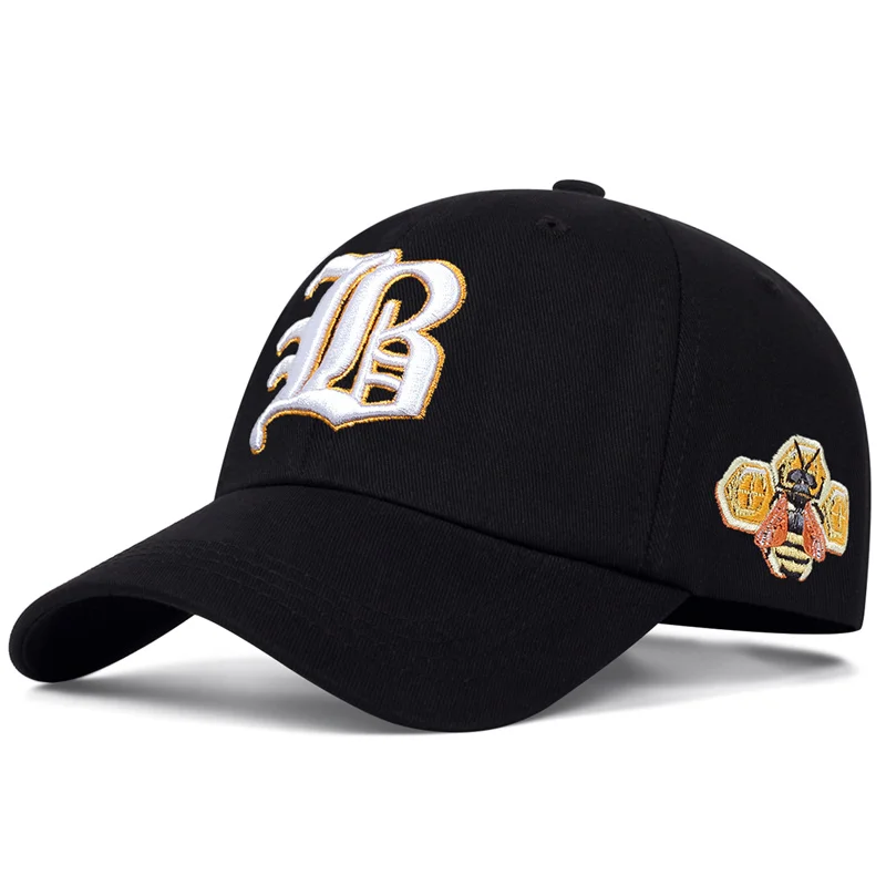 Baseball Cap Aus Baumwolle Mit B-stickerei Und Snapback_voghion.com