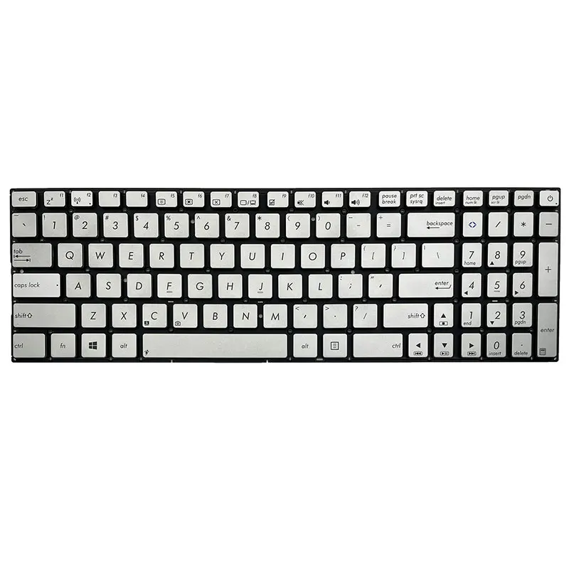 Teclado de Laptop Prateado Americano para Asus Ux501 Ux501jw Ux501vm N501 N501j N501jm Inglês - Imagem 4
