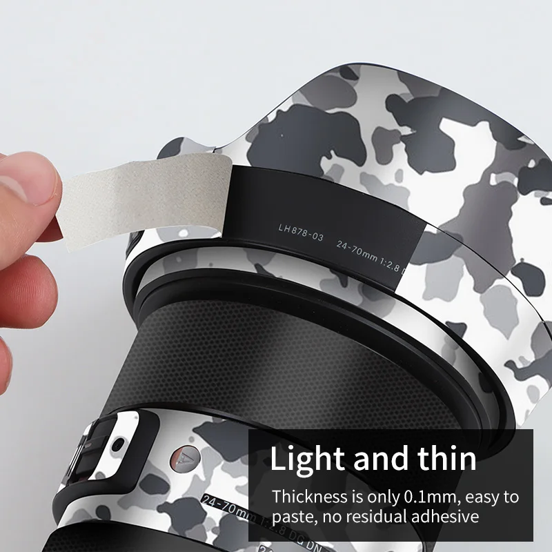 For Sigma Camera Lens Stickers 24-70mm F2.8 DG DN Lens Skin ornament 3M material protective film