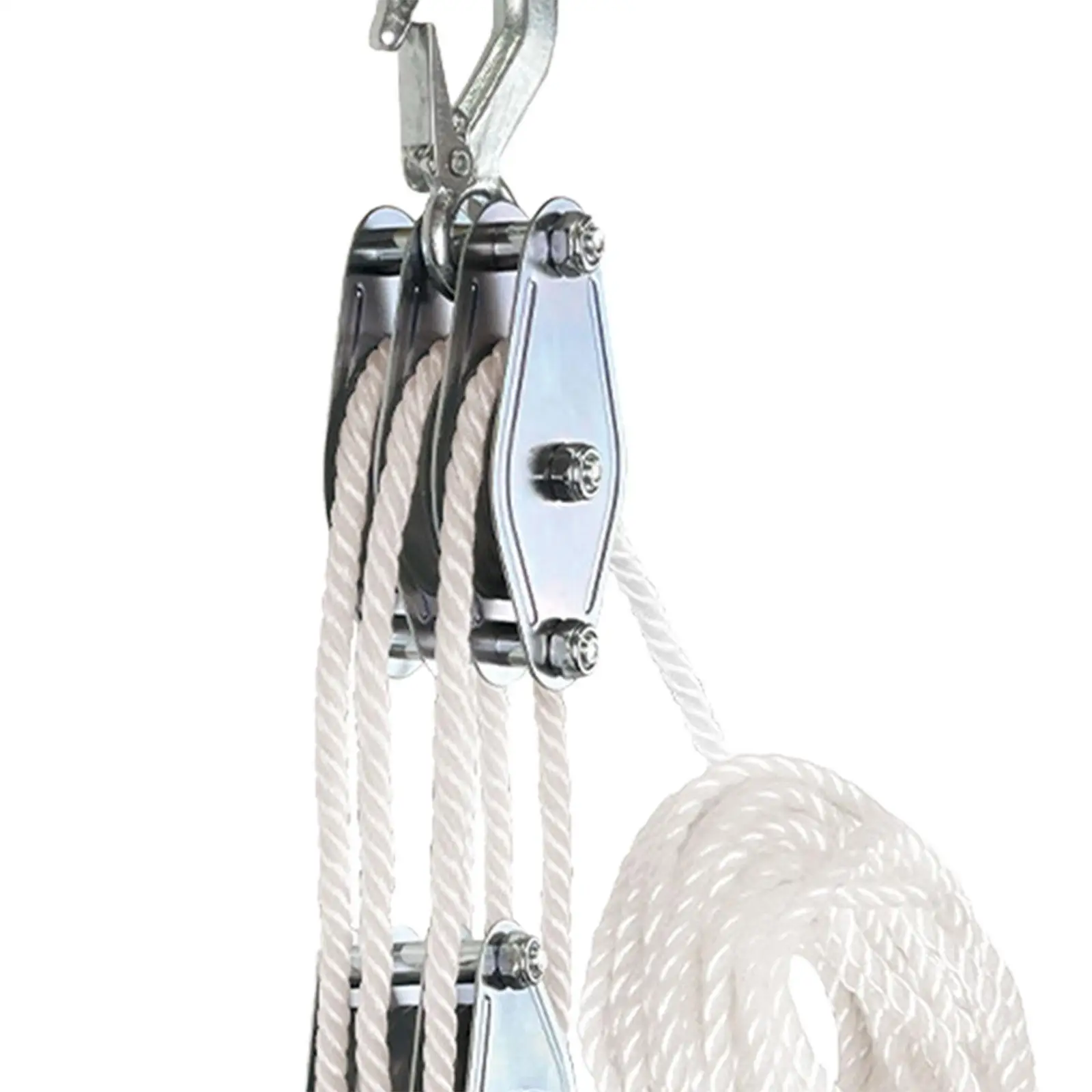 Rope Hoist Rope Pulley System Animal Husbandry, Garage, Warehouse, Constructions Pulley Lifting with Rope Rope Hoist Pulley