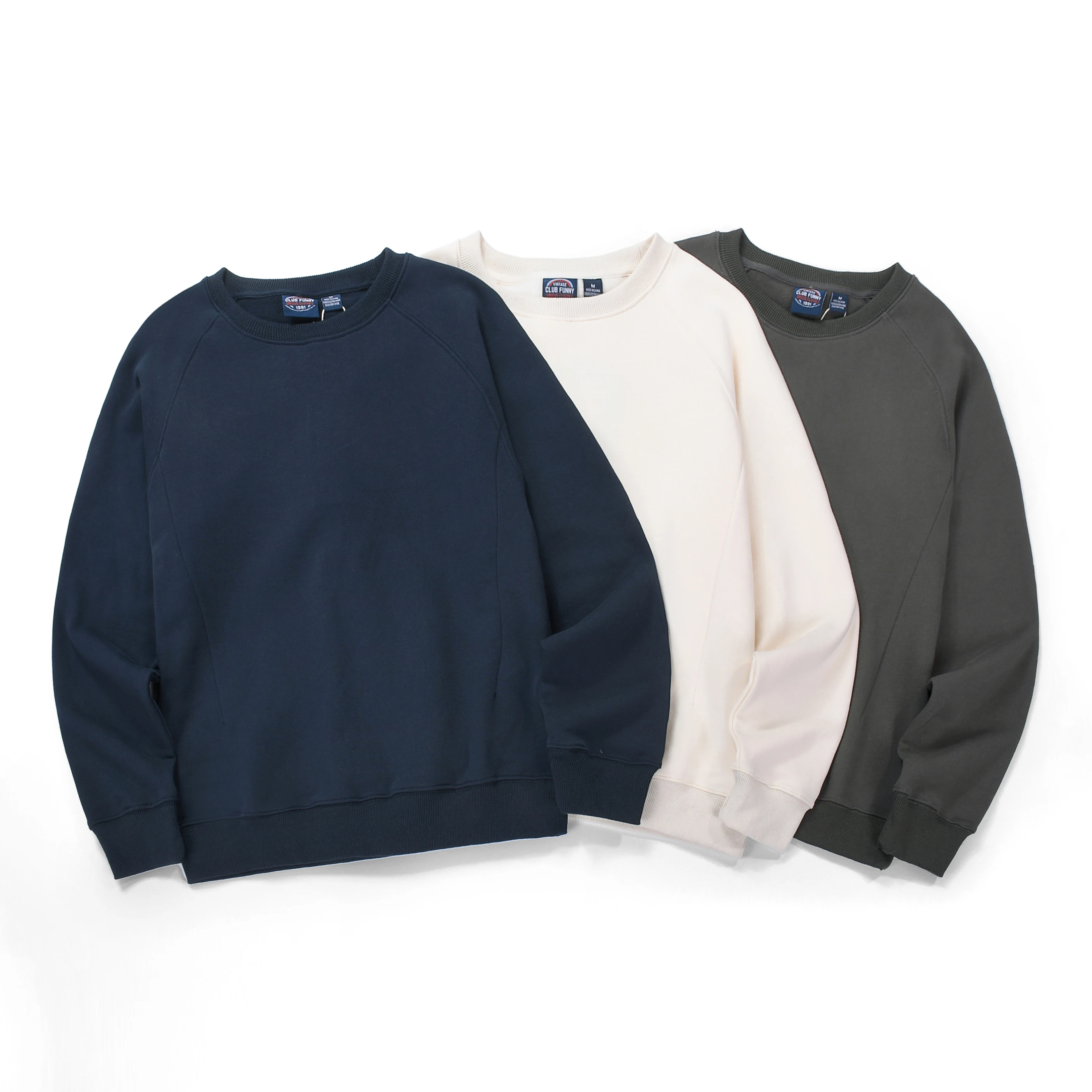 

Thickened men's terry sweater men's round neck pullover in autumn and winter Simple Joker long sleeve bottoming sports jacket