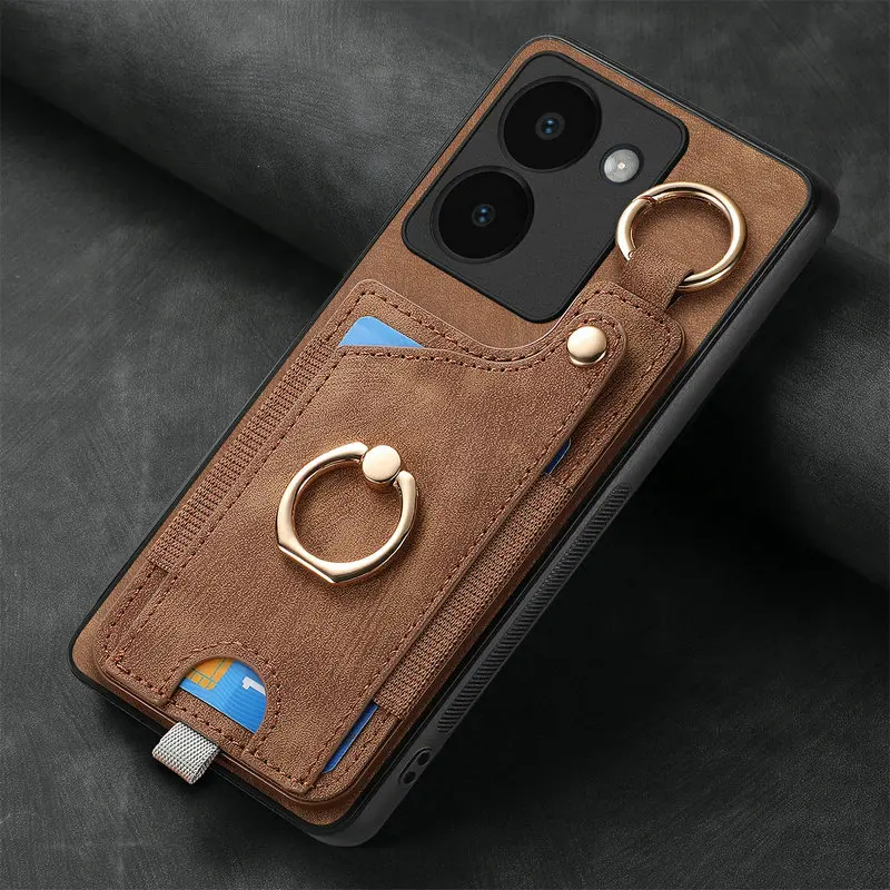 

For Xiaomi Redmi Note 13 Pro Plus 5G Shockproof Case Magnet Card Leather Funda Redmi Note 12 Pro 12R 12S Turbo 13C 12C Back Etui