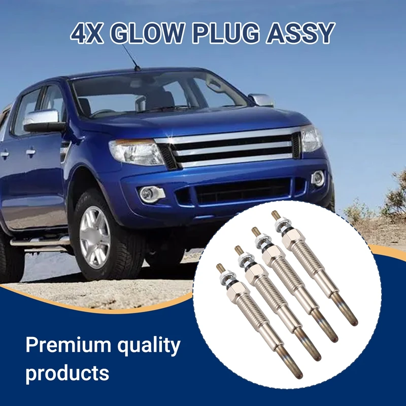 Set Of 4 Glow Plugs For Mazda B2500 2.5L Diesel (1998-2003) – Heater Plugs Full Kit