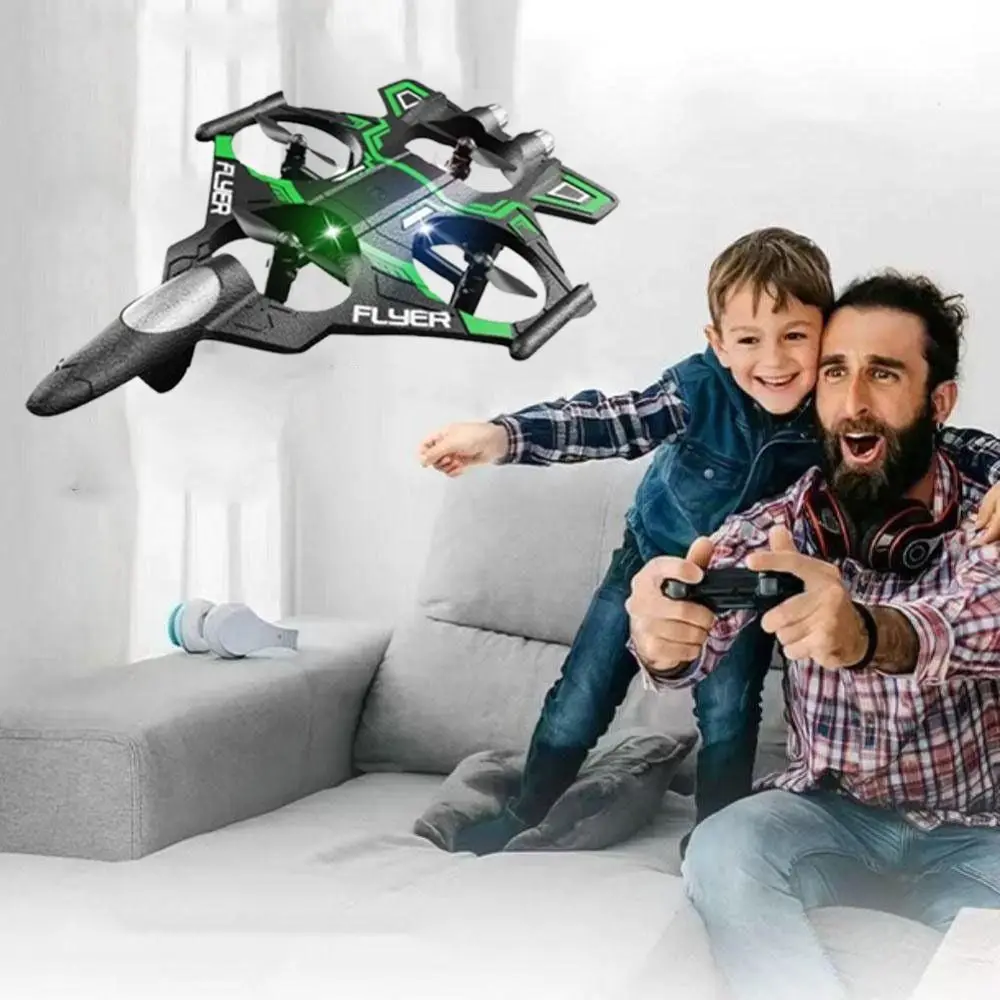 EPP 폼 원격 조종 폼 전투기 충전식 중력 감지 4모터 헬리콥터 휴대용 2.4G 스턴트 RC 취미 제트기