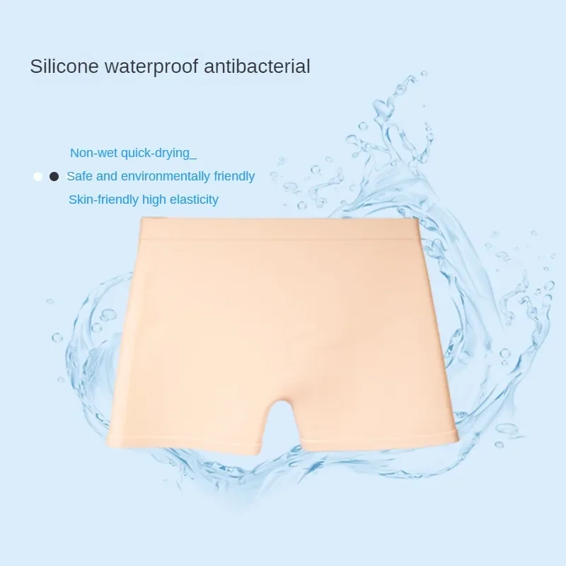 Boys' Silicone Swimming Trunks Anti Bacterial