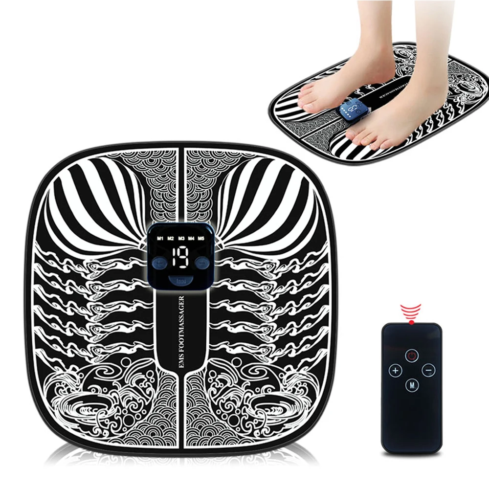 Ems Foot Massager 6 Modes 19 Levels Of Intensity Microcurrent Foot Pad