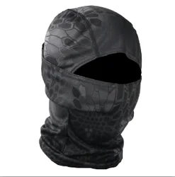 Universal Full Face Balaclava Mask for Outdoor Cold Weather Activities (Black Python)