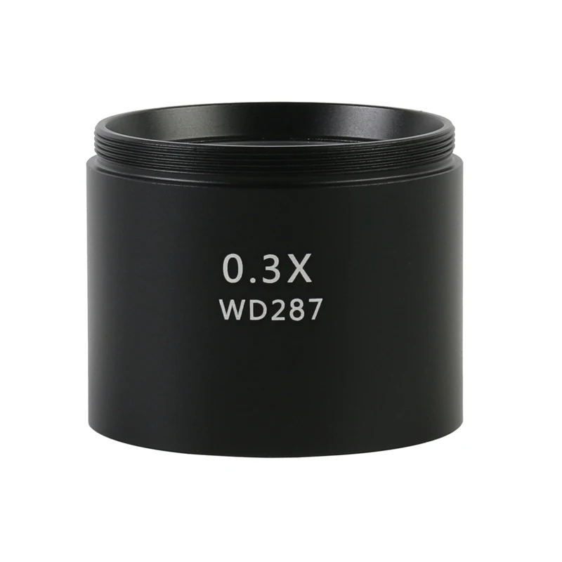 Auxiliary Barlow Objective Lens Thread M48mm 0.3X 0.5X 0.7X 0.75X 1X 1.5X 2.0X For Zoom Stereo Binocular Trinocular Microscope