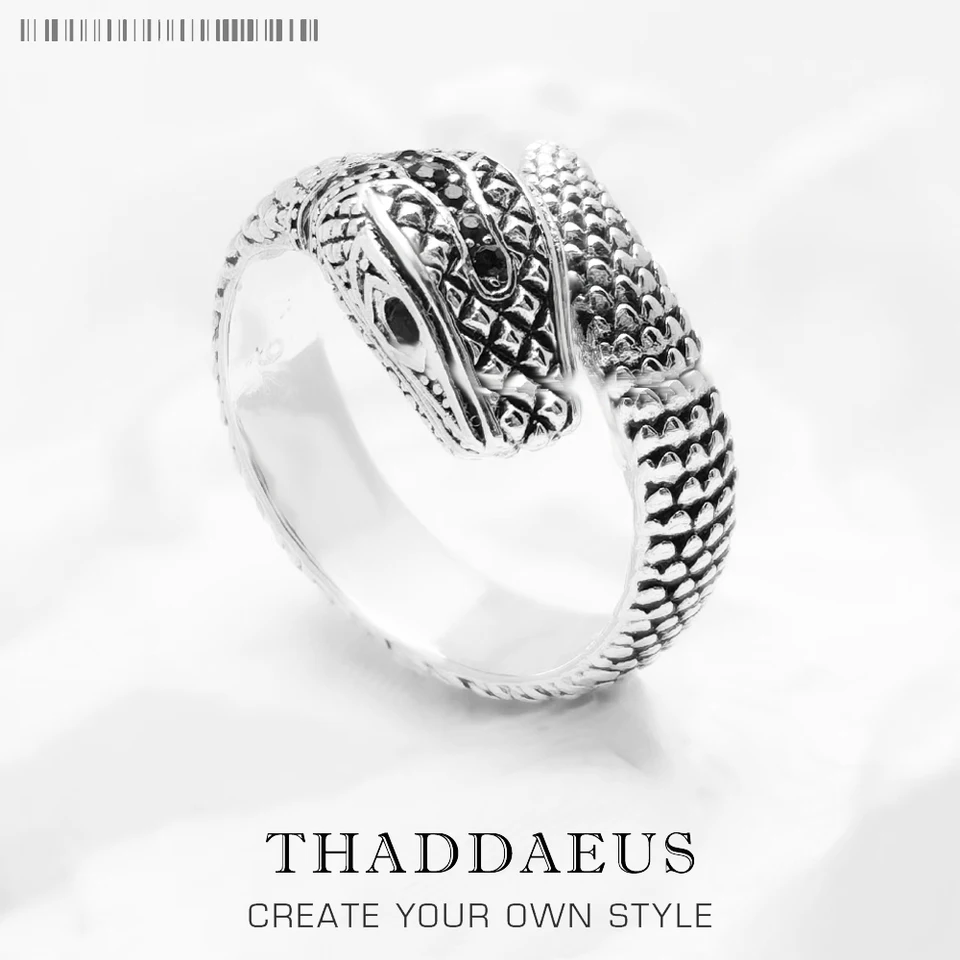 Anillo De Serpiente Gótico Vintage Con Diamantes De Imitación Para