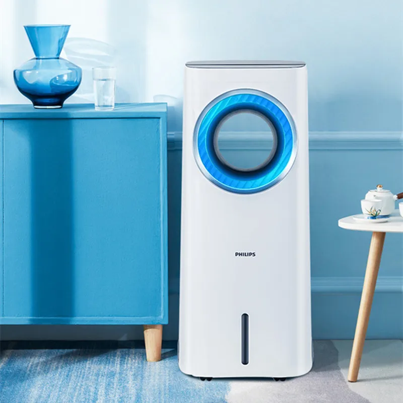 

Air Conditioning Fan Anion Bladeless Air Cooler Energy Saving Mobile Humidification Remote Control Refrigeration Floor Fan