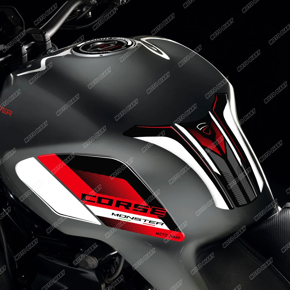 ���� 797 821 1200 ���� ��ũ �е� ��ƼĿ, 3D ���� Ŀ�� ��ȣ ��Į, ��� Ducati Monster797 821 1200 2017-2021