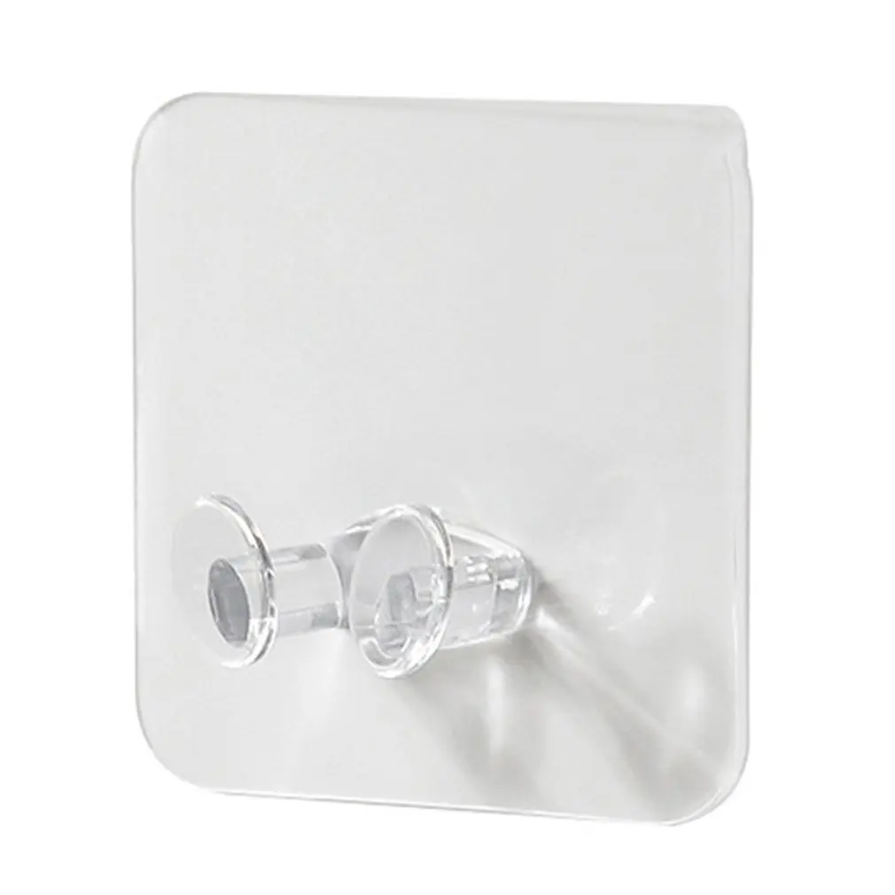 1pc Transparent Power Plug Hook Seamless Socket Storage Holder Powerful