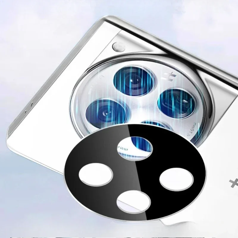 Premium Camera Lens Protector - Tempered Glass Back Cover with Lens Ring Film