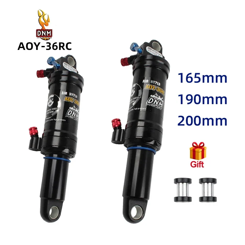 2025 NEW DNM AOY-36RC MTB Shock Abosorber 165mm 190mm 200mm Soft Tail Manual Control Lockable Rebound Bicycle Air Rear Shock