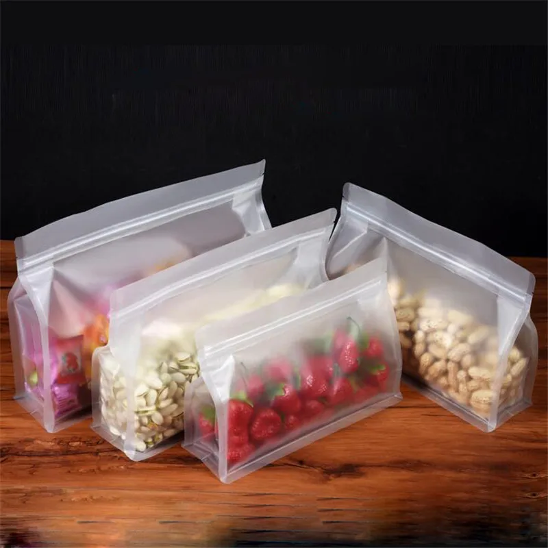 Silicone Storage Bag Food Storage Containers Reusable Silicone Food Storage  Bags Stand Up Zip Shut Bag Cup Fresh Bag