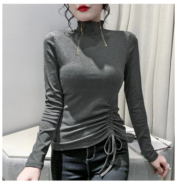 shirts with zippers for women