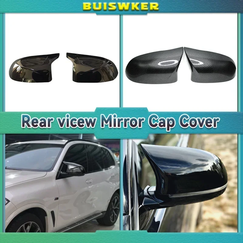 

Чехол для бокового зеркала заднего вида для BMW X3 X4 X5 X6 2014 2015 2016 2017 2018 F25 F26 F15 F16 аксессуары с узором из углеродного волокна