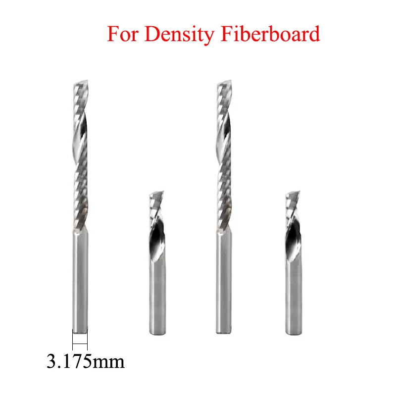 

1 мм 1,5 мм 2 мм Диаметр режущей кромки одна канавка Вольфрамовая плотность древесно-волокнистая плита 2D 3D CNC гравировальная Резьбовая фреза