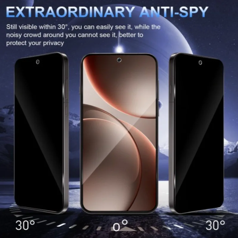 Privacy Screen Protector Anti-Peep Tempered Glass Film with Easy Installation Kit