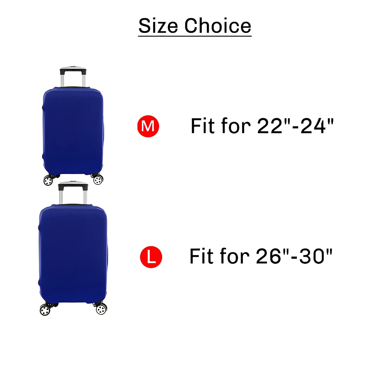 Luggage Cover Elastic Suitcase Protector Dustproof Anti-scratch Luggage Baggage Sleeve for Outdoor Traveling Camping Hiking 2
