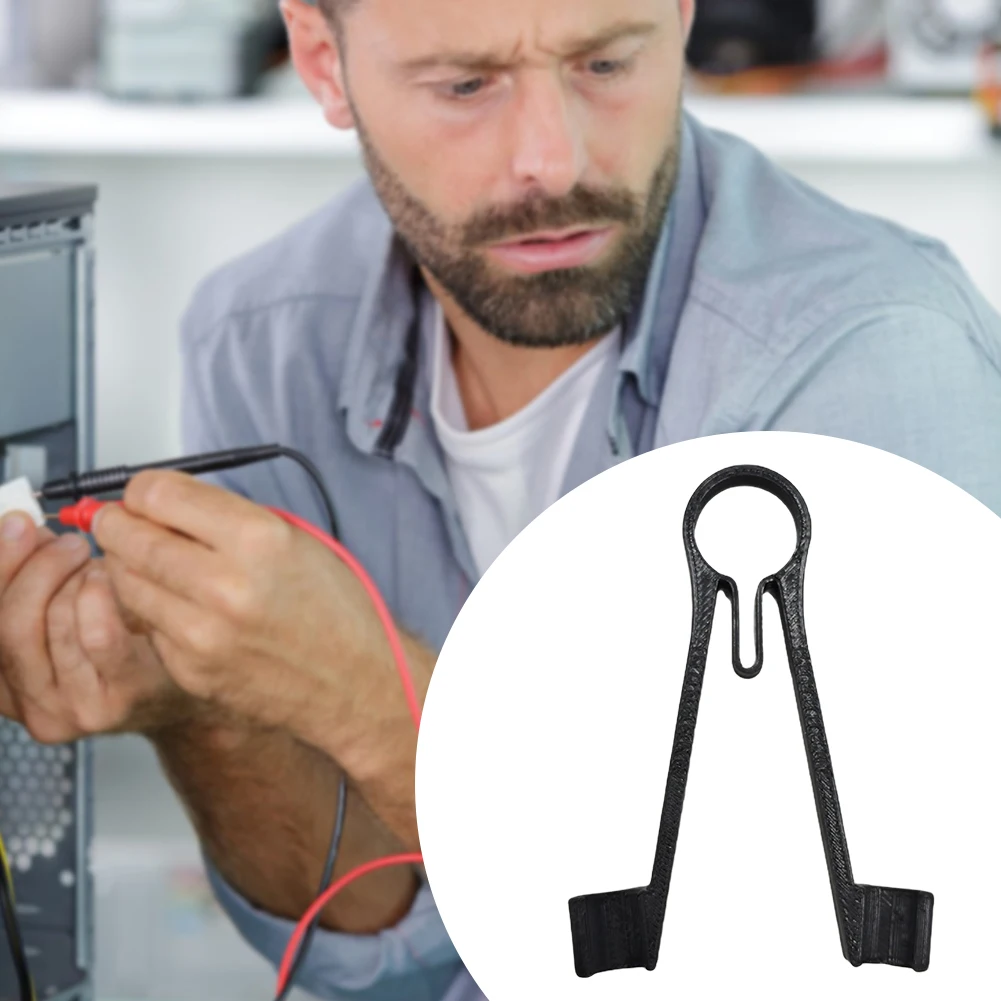 One-Handed Multimeter Aid Holds Meter Probe Clip Plastic Holder Testing Mount Test Lead Probe Stand One Hand Repairing Tools