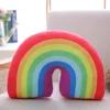 New Cute Rainbow Shaped Pillow Kids Plush Toy Office Sleeping Neck Pillow Children's Room Soft Comfortable Cushion Home Decor 6
