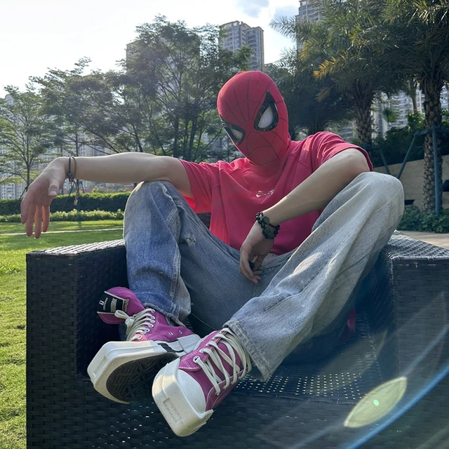 Masque électronique Spider-Man avec télécommande, Mascara, Équipement de  sauna, Jouets élastiques, Yeux mobiles, Cosplay, Cadeau pour adultes et