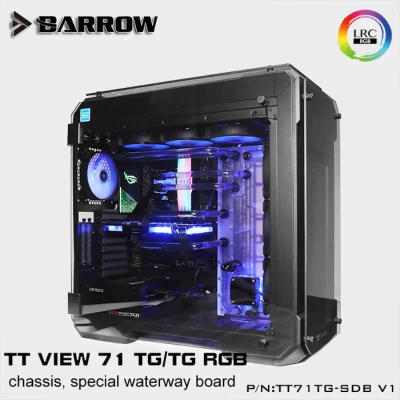 

Barrow Distroplate for Tt View 71 TG/TG TT71TG-SDB V1 Water Cooling System for PC Gaming 5V 3PIN Waterway Board