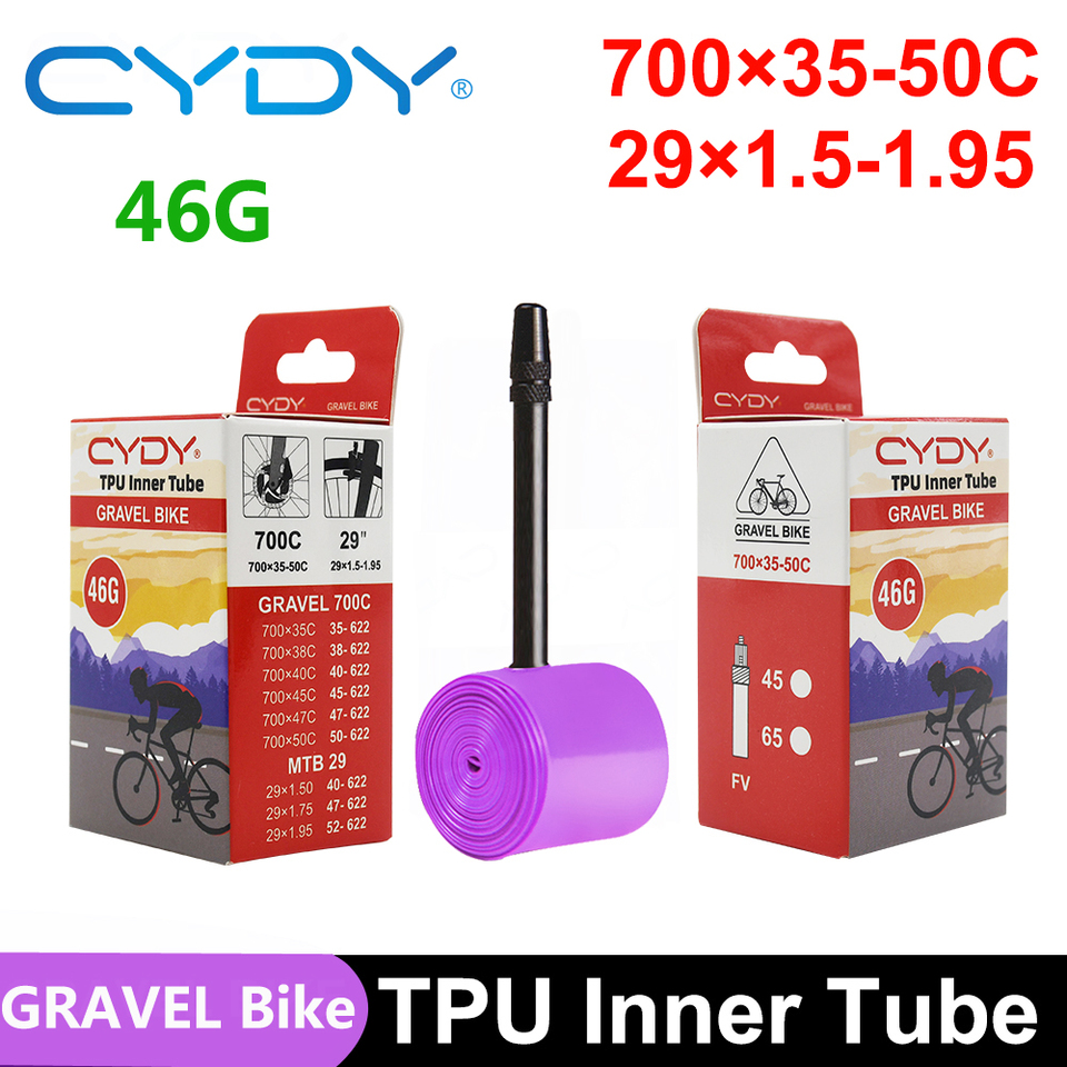 TPU 700C GRAVEL Road Bike Inner Tube 700x35-50C For 35C 38C 40C 45C 50C Tire Bicyele Camera MTB 29x1.5-1.95 pneu aro