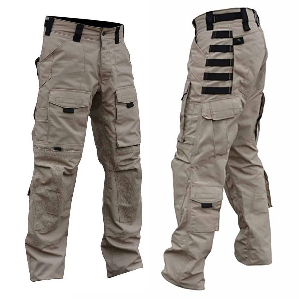 Men's Field Combat Tactical Pants Multi-pocket Multicam Camouflage Training Work Trousers Outdoor Hunting Hiking Cargo Pants
