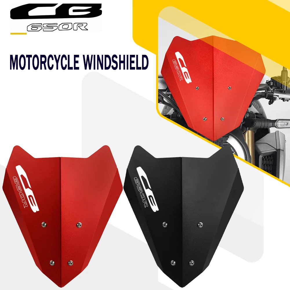 

FOR HONDA CB650R CB 650R CB 650 R 2018 2019 Motorcycle Accessories Windscreen Windshield Deflector Wind Shield Screen Protector