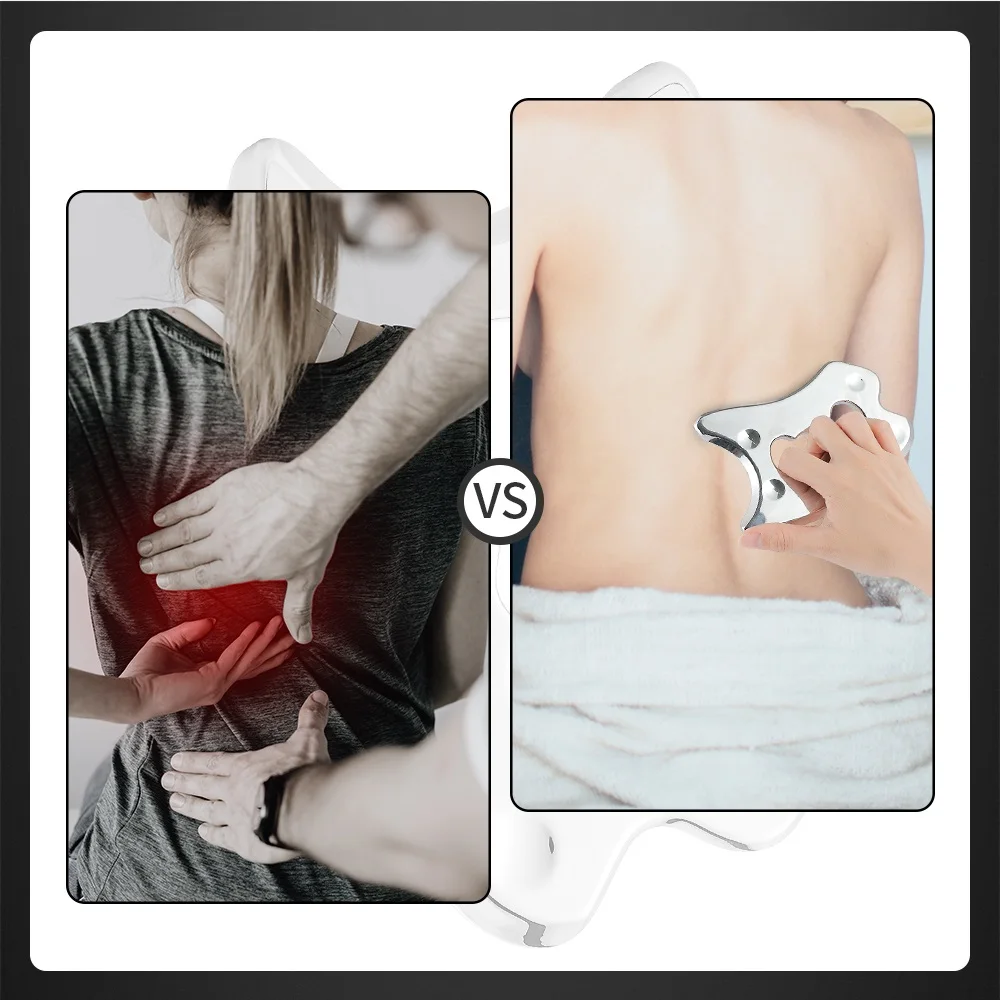 Stainless Steel Body Guasha Physical Therapy Fitness Muscle Scraper Fascia Scraping Muscle Massager Sports Muscle Fibers Release