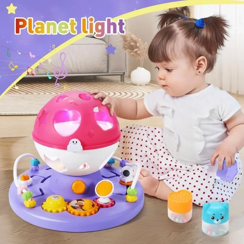Baby Toys for 12 18 Months,Baby Light Up Toys with Music,Montessori Toys Sensory Shape Sorter STEM Toys for 1 2 Year Old 3