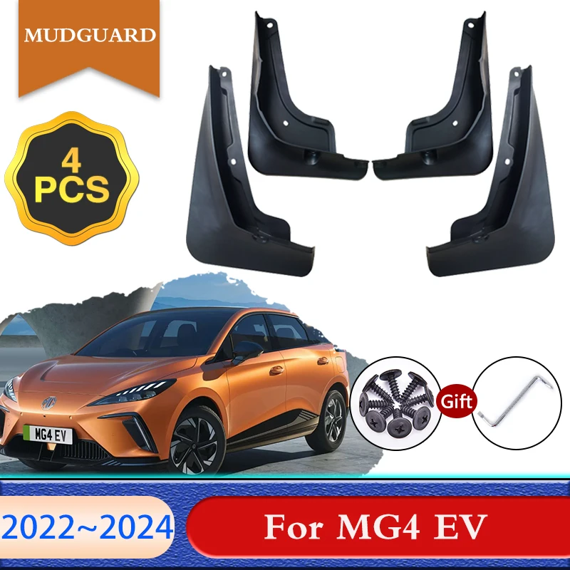 Car Mudguard For Mg4 Ev Mg Mulan Eh32 2022 Accessories 2023 2024 Auto  Anti-splash Splash Guard Front Rear Fender Car Accessories