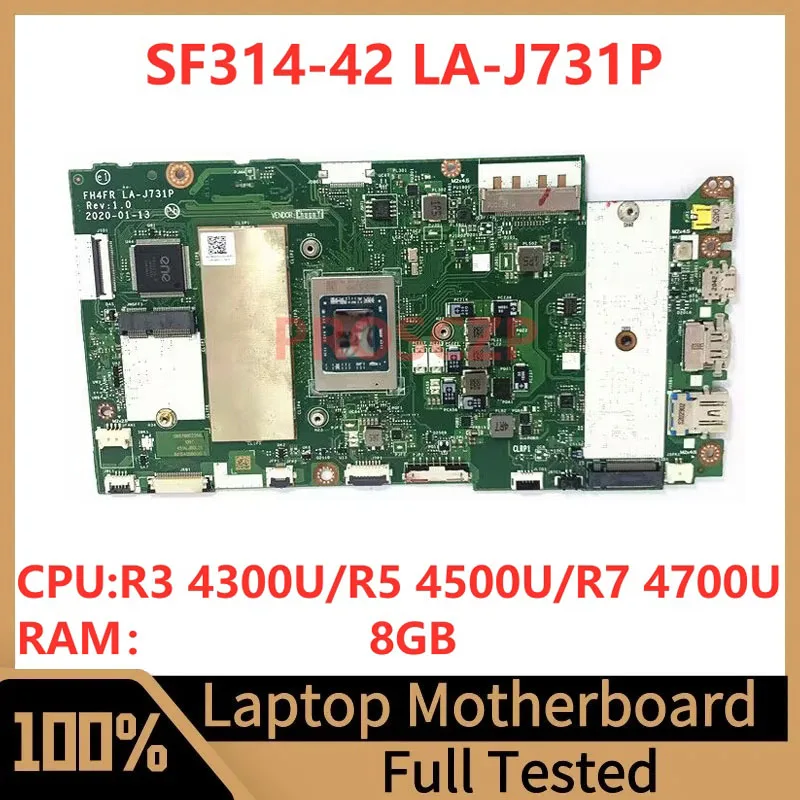 FH4FR LA-J731P Mainboard For Acer SF314-42 Laptop Motherboard RAM