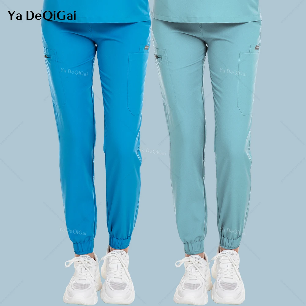 

Multicolor Uniform Bottoms Nurse Nursing Women Men Pet Shop Spa Lab Work Trousers Medical Surgery Doctor Scrub Pants